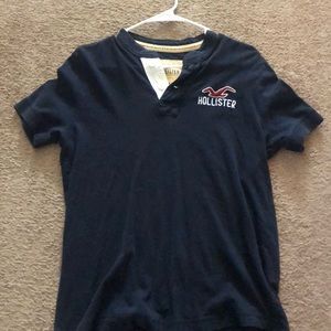 Hollister navy polo